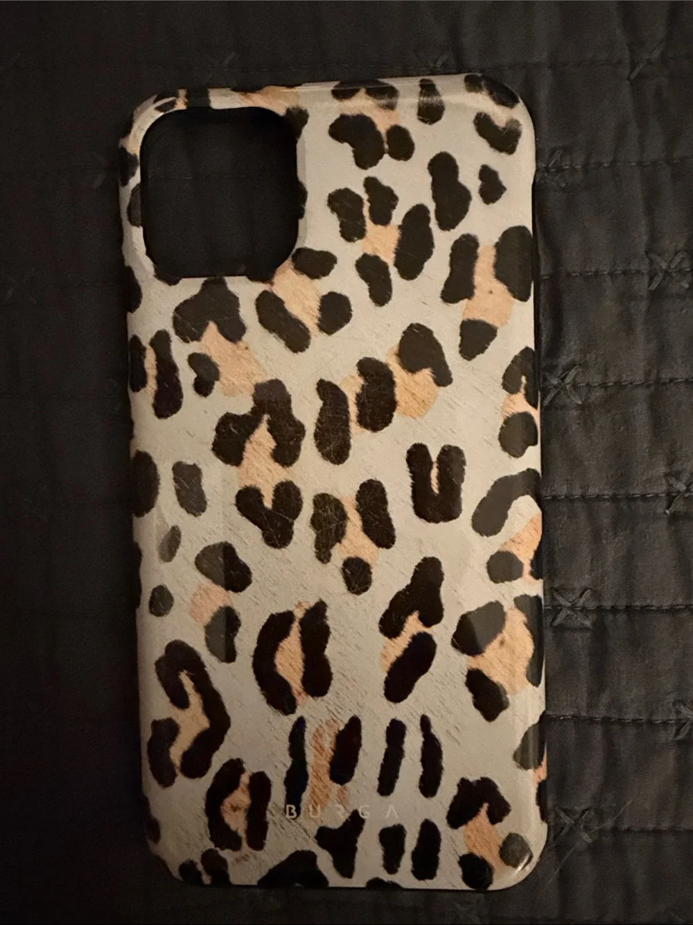 Burga IPhone 11 Pro Max Leopard Print Phone Case - Tan & Black